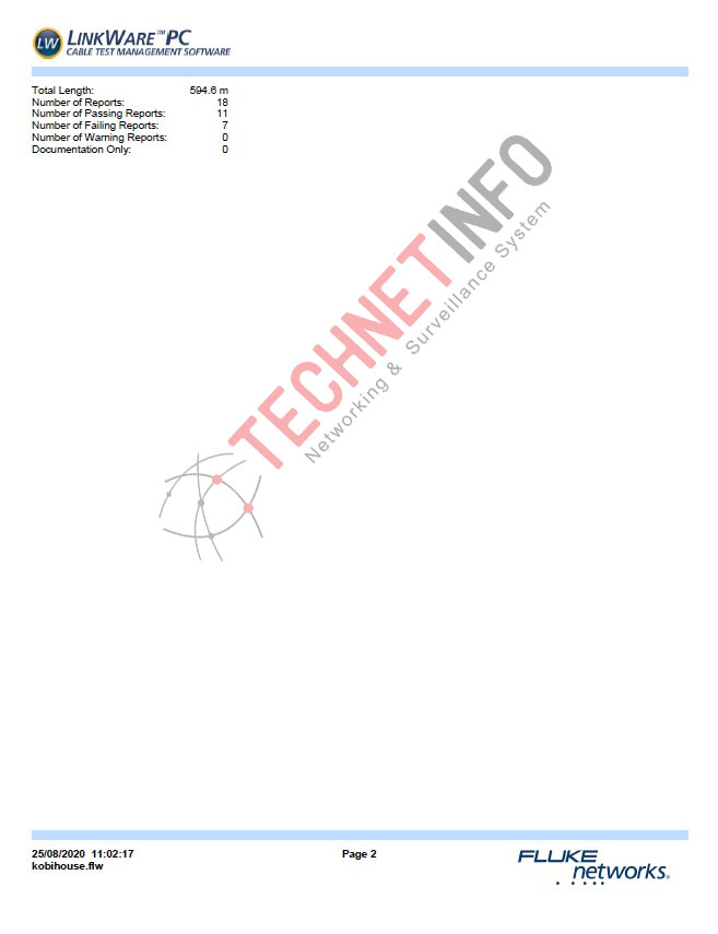 รับเทสสายแลนด้วยเครื่อง Fluke-DSX